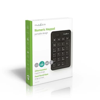 Nedis Wired Keyboard | USB-A | Kontor | Single-Handed | numerisk | Antall VHF kanaler