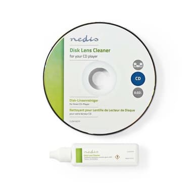 Nedis Disc Lens Cleaner | Rengjørings disc | 20 ml | CD spiller