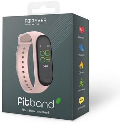 Forever SB-50 Smart aktivitetsarmbånd, Rosa
