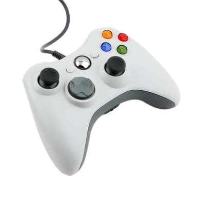 Håndkontroller for Xbox 360 (Hvit)