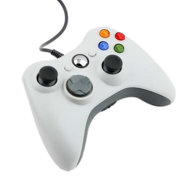 Håndkontroller for Xbox 360 (Hvit)