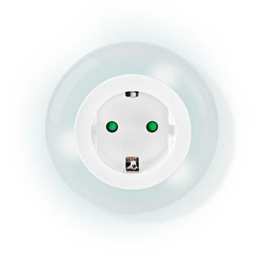 Nedis Plug-In LED Night Light | Dag/natt sensor | 3680 W | 10 lm | Blå / Grøn / Hvit