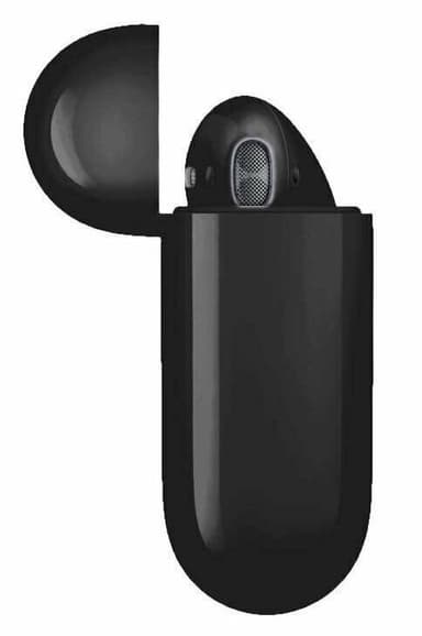 i18 TWS trådløse hodetelefoner med ladeetui, Bluetooth 5.0, svart