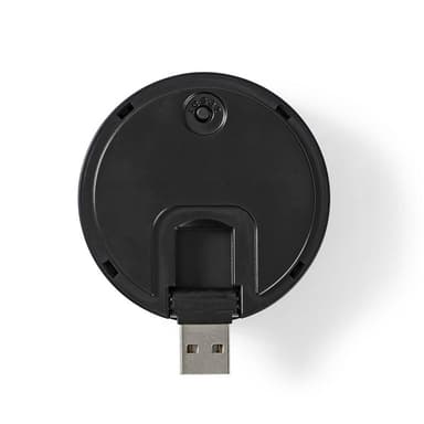 Nedis SmartLife-Klokke | 433 MHz | Tilbehør til: WIFICDP10GY / WIFICDP30WT / WIFICDP40CWT | USB-Strøm | 4 Lyder | 5 V DC | Justerbar volum | Sort