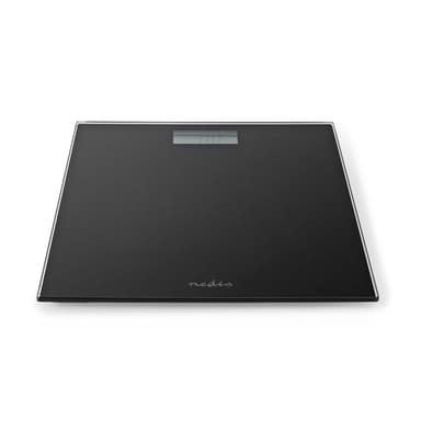 Nedis Personvekt | Digital | Sort | Herdet Glass | Maksimal vekttrykk: 150 kg