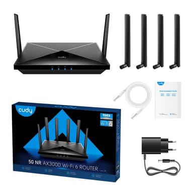 CUDY 5G Router P5 Rel 16 AX3000 Gigabit Dual-SIM