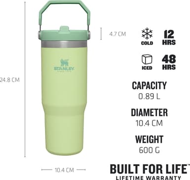 Stanley IceFlow Flip Straw Tumbler termosflaske, blå, 890 ml