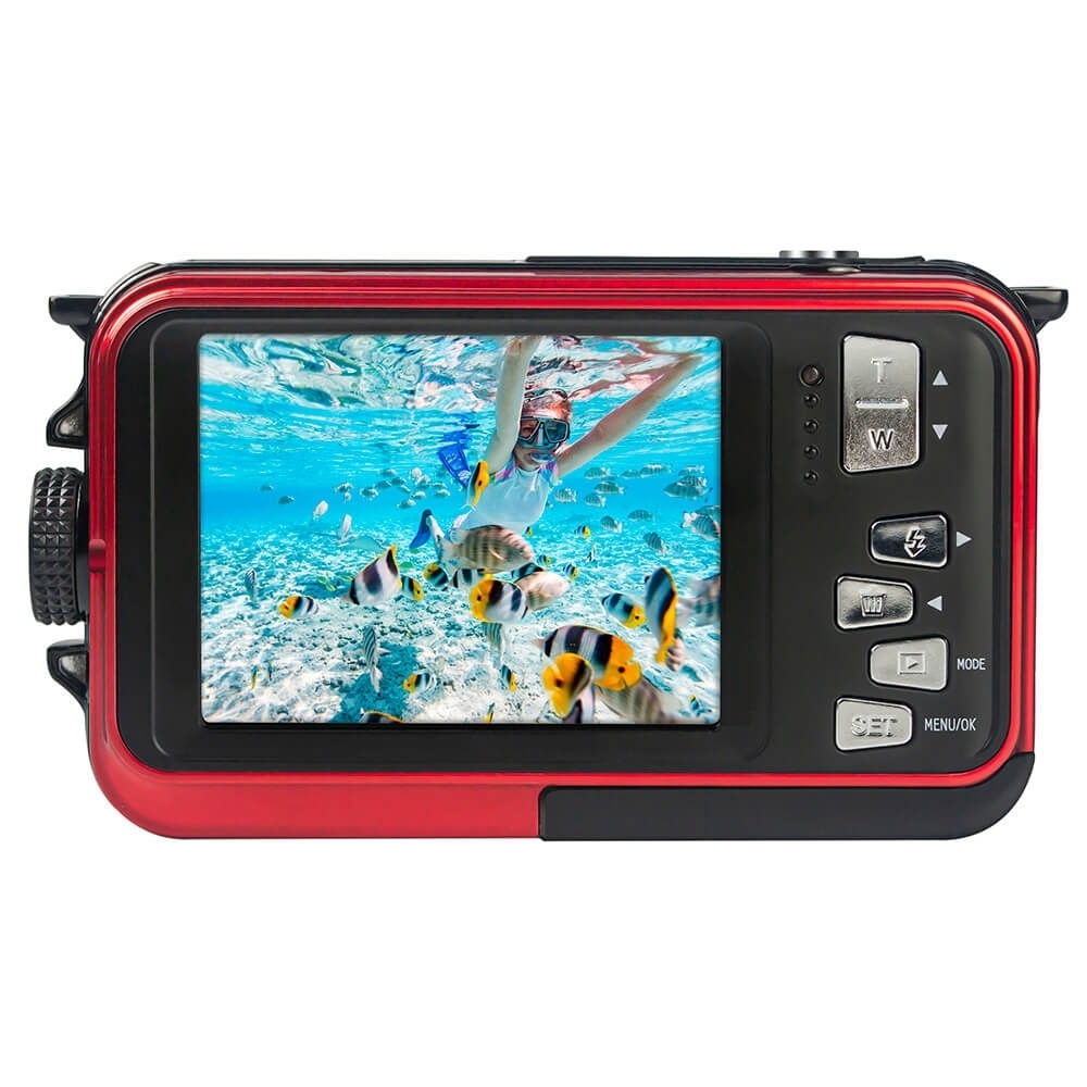 Agfa Digitalt kamera WP8000 CMOS WP 24MP Rød Full HD