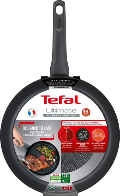 Tefal Ultimate stekepanne 28 cm, svart