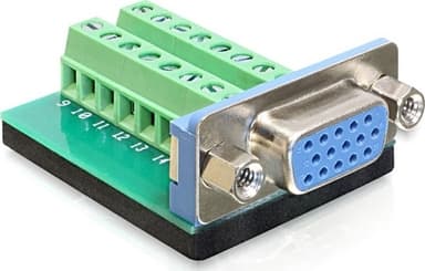 TRAG Adapter Terminalblokk,VGA Sub-D 15Pin Bu