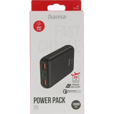Hama Powerbank PD 10000mAh Antrasitt