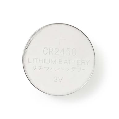 Nedis Lithium knappecellebatteri CR2450 | 3 V DC | 5-Pakke | Sølv