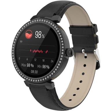 Denver SWC-342B Bluetooth SmartWatch med puls- og oksygenmåler