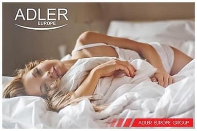 Adler klokkeradio med projektor - svart