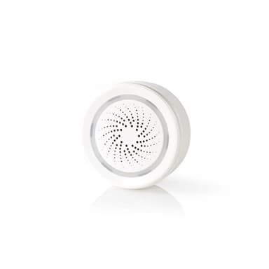 Nedis SmartLife Sirene | Wi-Fi | Nettstrøm drevet | 8 Lyder | 85 dB | Android™ / IOS | Hvit