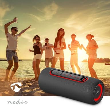 Nedis Bluetooth® Speaker | Maksimal batteritid: 4 timer | Håndholdt design | 30 W | Stereo | Innebygd mikrofon | X5 | Linkable | Sort
