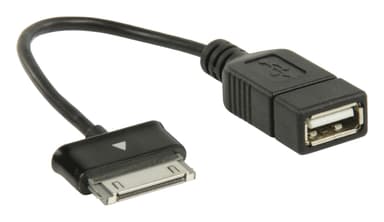 Valueline Sync og Ladekabel Samsung 30p Han - USB A Hun 0.20 m Sort
