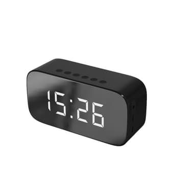 Setty GB-200 vekkerklokke med Bluetooth 5.0, svart