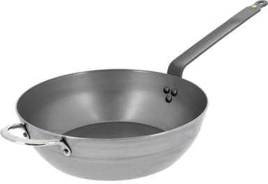 De Buyer Mineral B Element stekepanne ""rustikk"", karbonstål, 32 cm