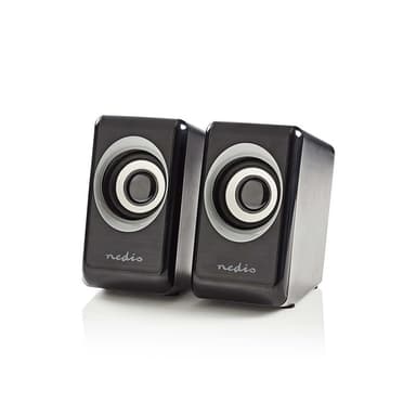 Nedis PC-høyttaler | 2.0 | 18 W | 3.5 mm Han | USB-Strøm | Volumkontroll