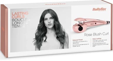 Babyliss Rose Blush Curl automatisk krølltang, rosa
