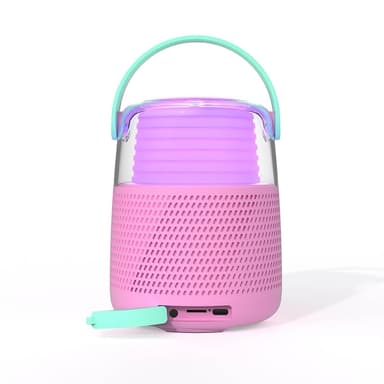 Mobility On Board Høyttaler Karaoke Kit Mic LED Rosa