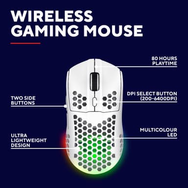 Trust GXT929W Helox trådløs gamingmus