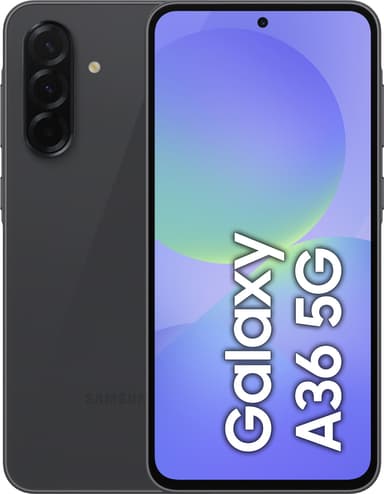 Samsung Galaxy A36 5G smarttelefon 8/256GB (sort)