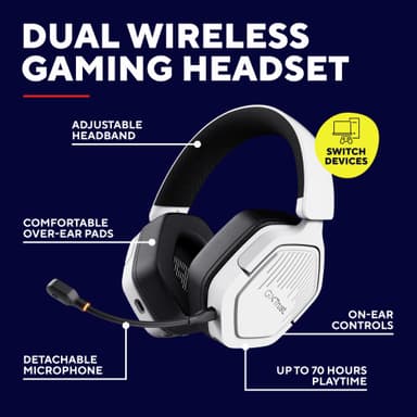 Trust GXT493W Carus trådløst gaming-headset
