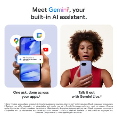 Google Pixel 9a 5G smarttelefon 8/256GB (Obsidian)