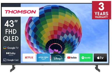Thomson Google 43" 43FQG4S14 FullHD smart-TV (2025/sideføtter)