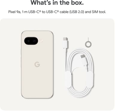 Google Pixel 9a 5G smarttelefon 8/128GB (Porcelain)