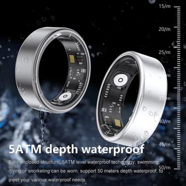 Smart Ring Bluetooth Finger Health Tracker 19,9 mm indre diameter