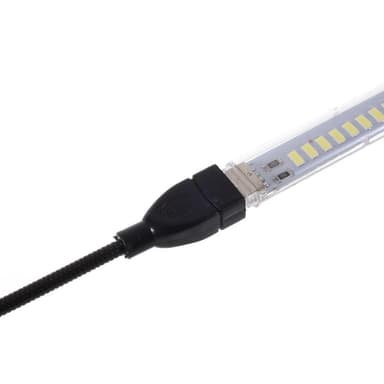 4 porter USB Hub 2.0 høyhastighets hub av/på-bryter med LED-lampe
