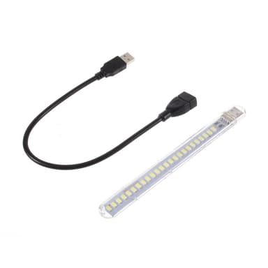 4 porter USB Hub 2.0 høyhastighets hub av/på-bryter med LED-lampe