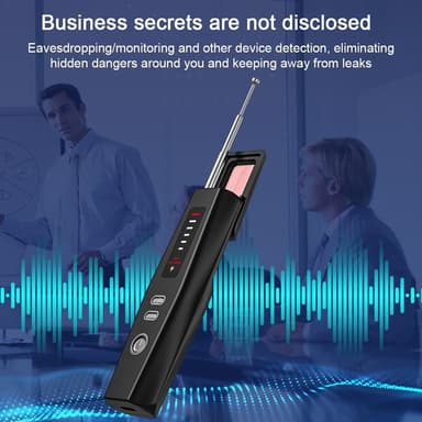 RF-signaldetektor GPS WiFi Tracker kamera feildetektor Anti-spion infrarød skanner