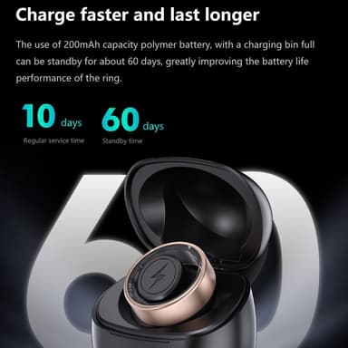 Smart Ring Bluetooth Finger Health Tracker 19,9 mm indre diameter