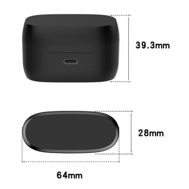 Dock for Jabra Elite 3/4 ørepropper Ladebrett Ladekabel