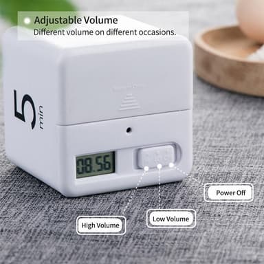 Timer Klokke Digital Timer Nedtellingsalarm 15-20-30-60 minutter