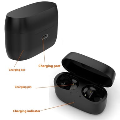 Dock for Jabra Elite 3/4 ørepropper Ladebrett Ladekabel