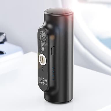 3000mAh bærbar strømbank USB-C/lyn/mikro USB