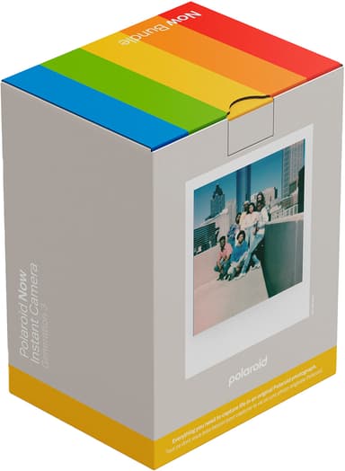 Polaroid Now Gen. 3 instant camera (startpakke, hvit)