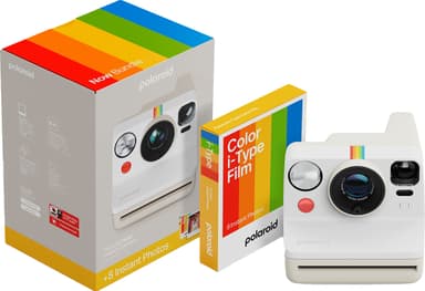 Polaroid Now Gen. 3 instant camera (startpakke, hvit)