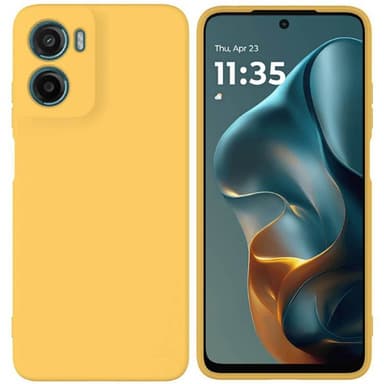 Liquid silikondeksel Motorola Moto E15 - Gul