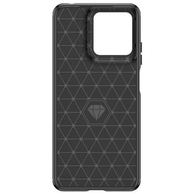 Børstet silikondeksel Motorola Moto G15 - Sort