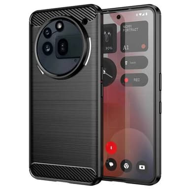 Børstet silikondeksel Nothing Phone 3a Pro - Sort