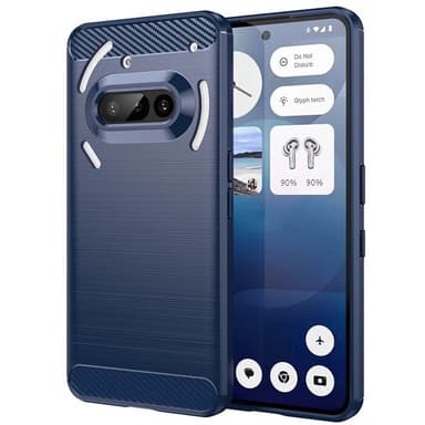 Børstet silikondeksel Nothing Phone 3a - Blå