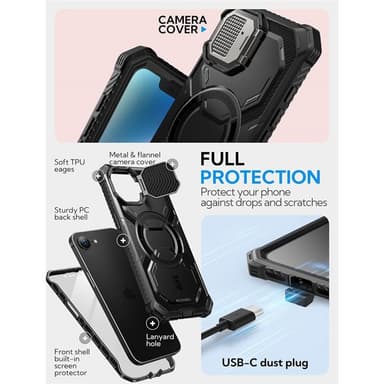 i-Blason Armorbox deksel iPhone 16e - Svart