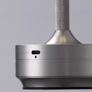 Bordlampe/nattlys med berøringskontroll og USB-lading - Sølv