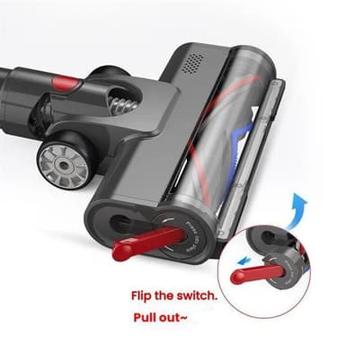 Gulvmunnstykke med LED for Dyson V7 / V8 / V10 / V11 / V15